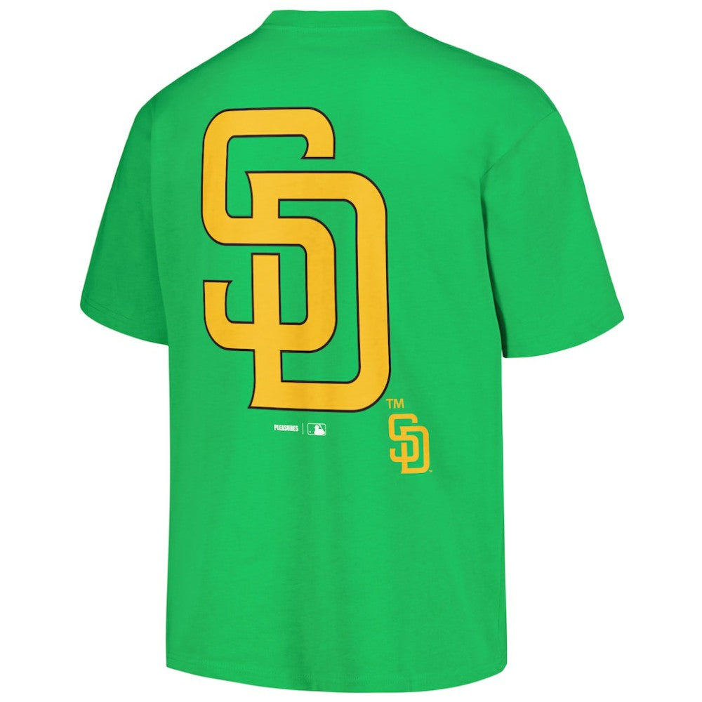 San Diego Padres PLEASURES Ballpark T-Shirt - Green T-shirts