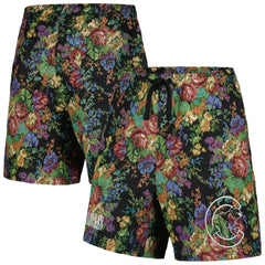 Chicago Cubs PLEASURES Floral Shorts - Black Shorts