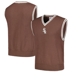Chicago White Sox PLEASURES Knit V-Neck Pullover Sweater Vest - Brown Pullover