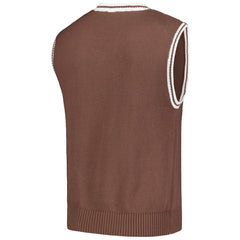 San Francisco Giants PLEASURES Knit V-Neck Pullover Sweater Vest - Brown Pullover
