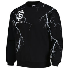San Francisco Giants PLEASURES Lightning Crewneck Pullover Sweatshirt - Black Pullover