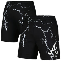 Atlanta Braves PLEASURES Lightning Shorts - Black Shorts