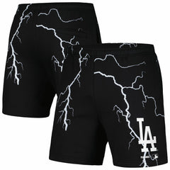 Los Angeles Dodgers PLEASURES Lightning Shorts - Black Shorts