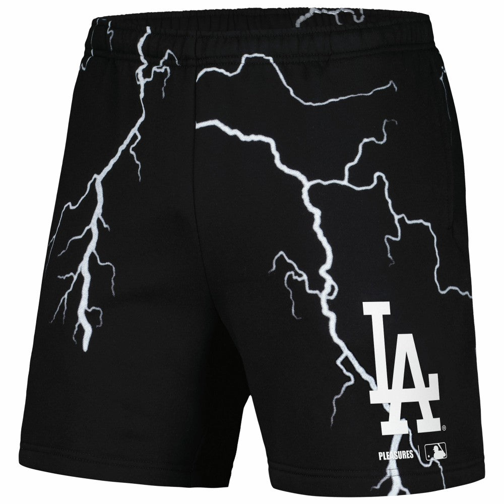 Los Angeles Dodgers PLEASURES Lightning Shorts - Black Shorts