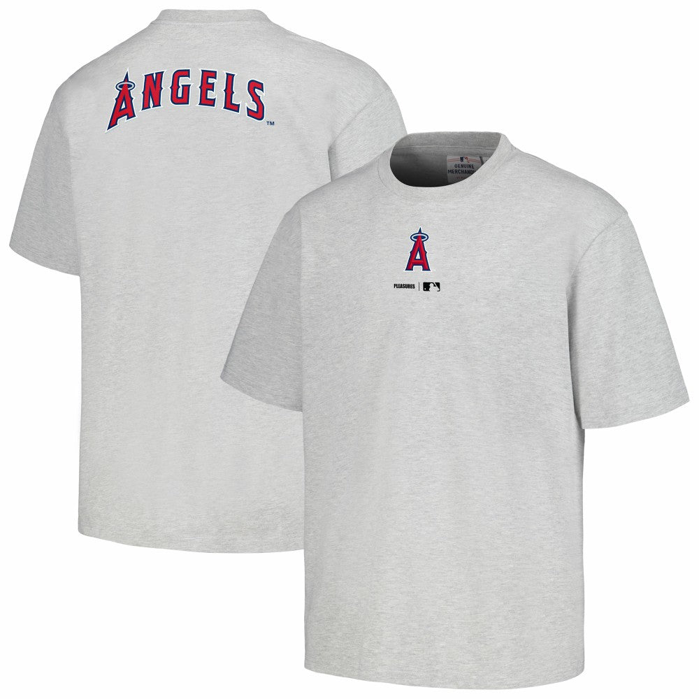 Los Angeles Angels PLEASURES Mascot T-Shirt - Gray T-shirts