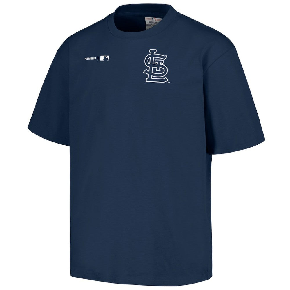 St. Louis Cardinals PLEASURES Precision T-Shirt - Navy T-shirts