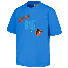 Baltimore Orioles PLEASURES Repurpose T-Shirt - Blue T-shirts