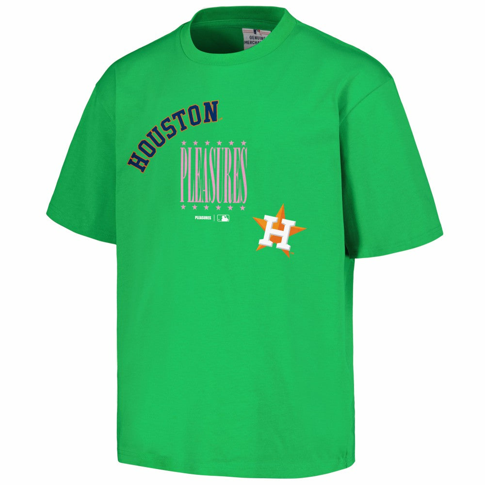 Houston Astros PLEASURES Repurpose T-Shirt - Green T-shirts