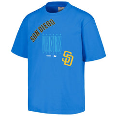 San Diego Padres PLEASURES Repurpose T-Shirt - Blue T-shirts