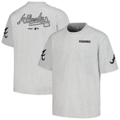 Atlanta Braves PLEASURES Team T-Shirt - Gray T-shirts