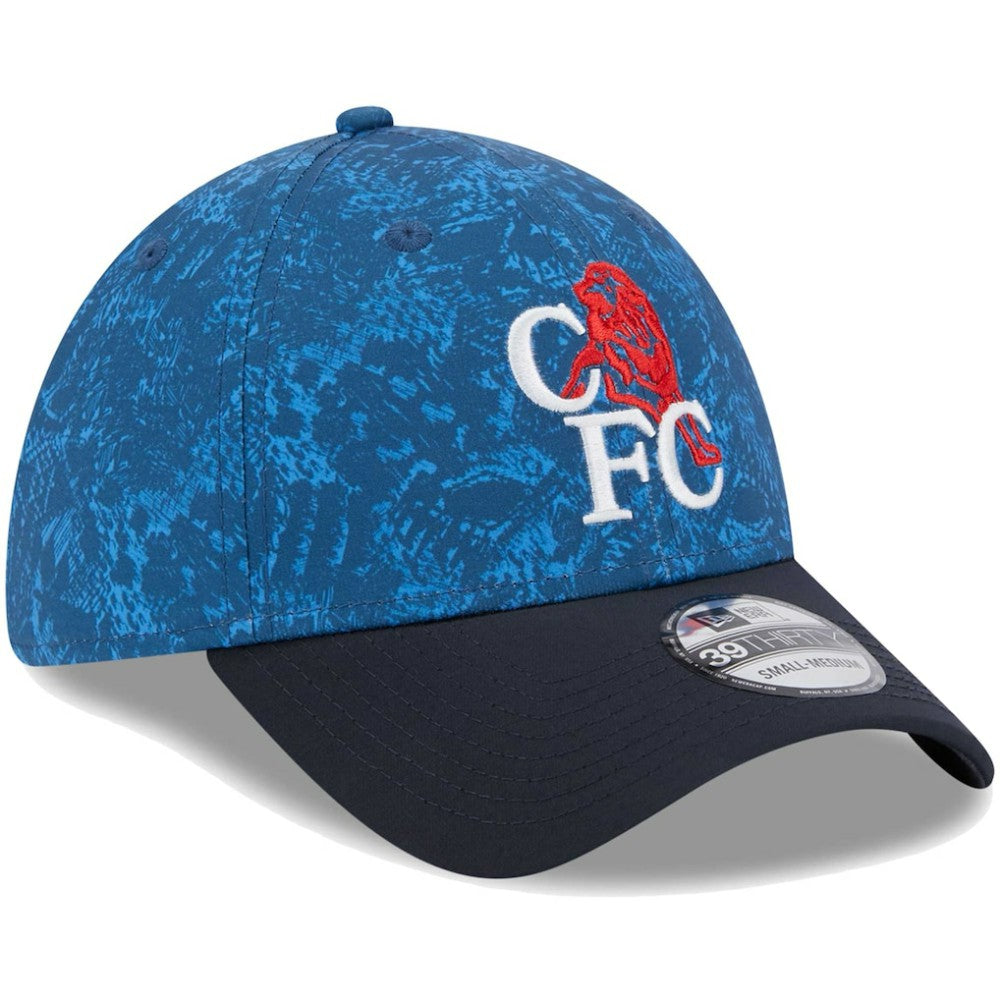 Chelsea New Era Retro All Over Print 39THIRTY Flex Hat Blue/Navy