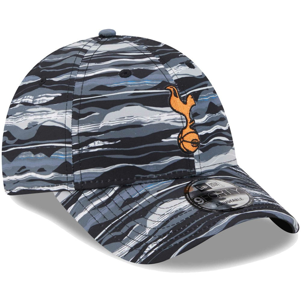 Tottenham Hotspur New Era Wave All Over Print 9FORTY Adjustable Hat Black sale
