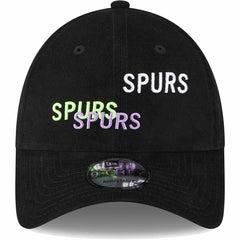 Tottenham Hotspur New Era Triple Wordmark 9FORTY Adjustable Hat Black