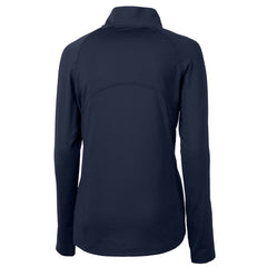 Cleveland Guardians Cutter & Buck Women's Americana Logo Adapt Eco Knit Stretch Recycled Half-Zip Pullover Top - Navy Pullover