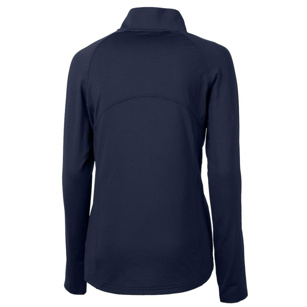 Boston Red Sox Cutter & Buck Women's Americana Logo Adapt Eco Knit Stretch Recycled Half-Zip Pullover Top - Navy Pullover