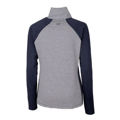 Minnesota Twins Cutter & Buck Women's Americana Logo Forge Tonal Stripe Stretch Half-Zip Pullover Top - Navy Pullover