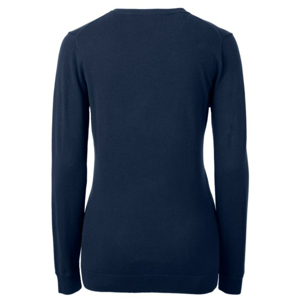 Philadelphia Phillies Cutter & Buck Women's Americana Logo Lakemont Tri-Blend V-Neck Pullover Sweater - Navy Pullover