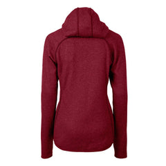Philadelphia Phillies Cutter & Buck Women's Americana Logo Mainsail Sweater-Knit Full-Zip Hoodie - Cardinal Hoodies