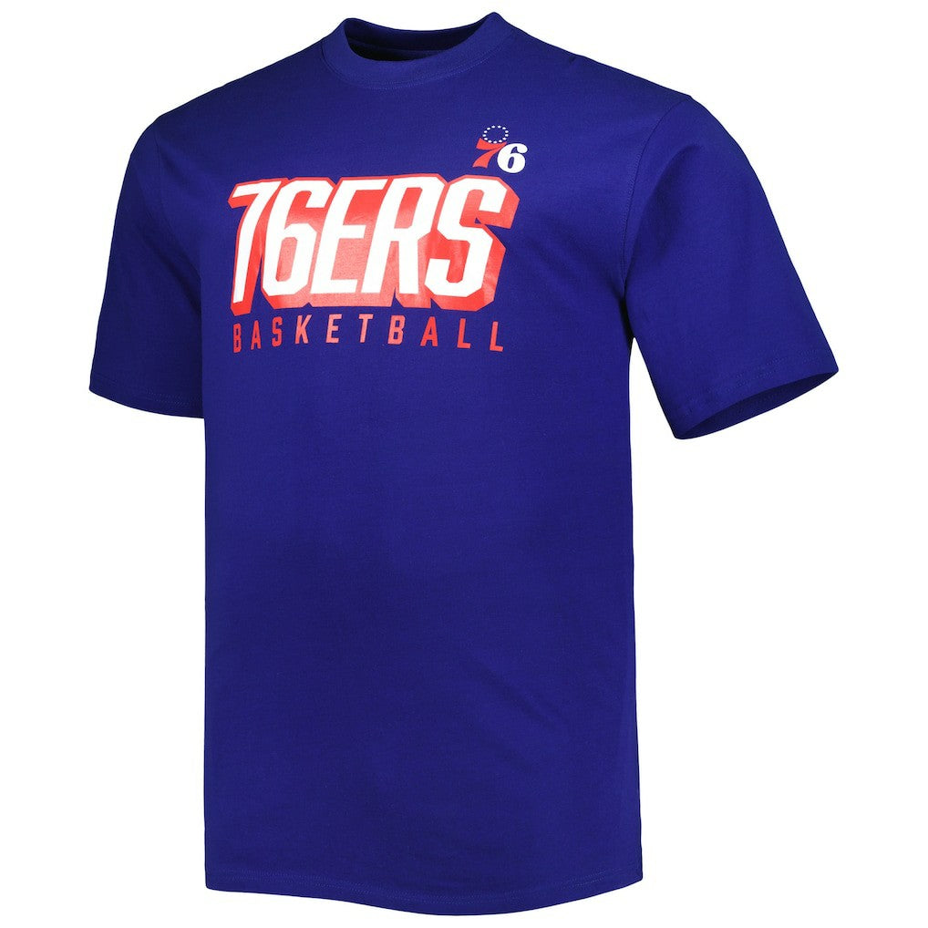 Philadelphia 76ers Big & Tall Two-Pack T-Shirt Set Royal/White