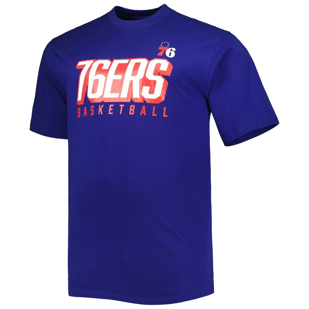Philadelphia 76ers Big & Tall Two-Pack T-Shirt Set Royal/White