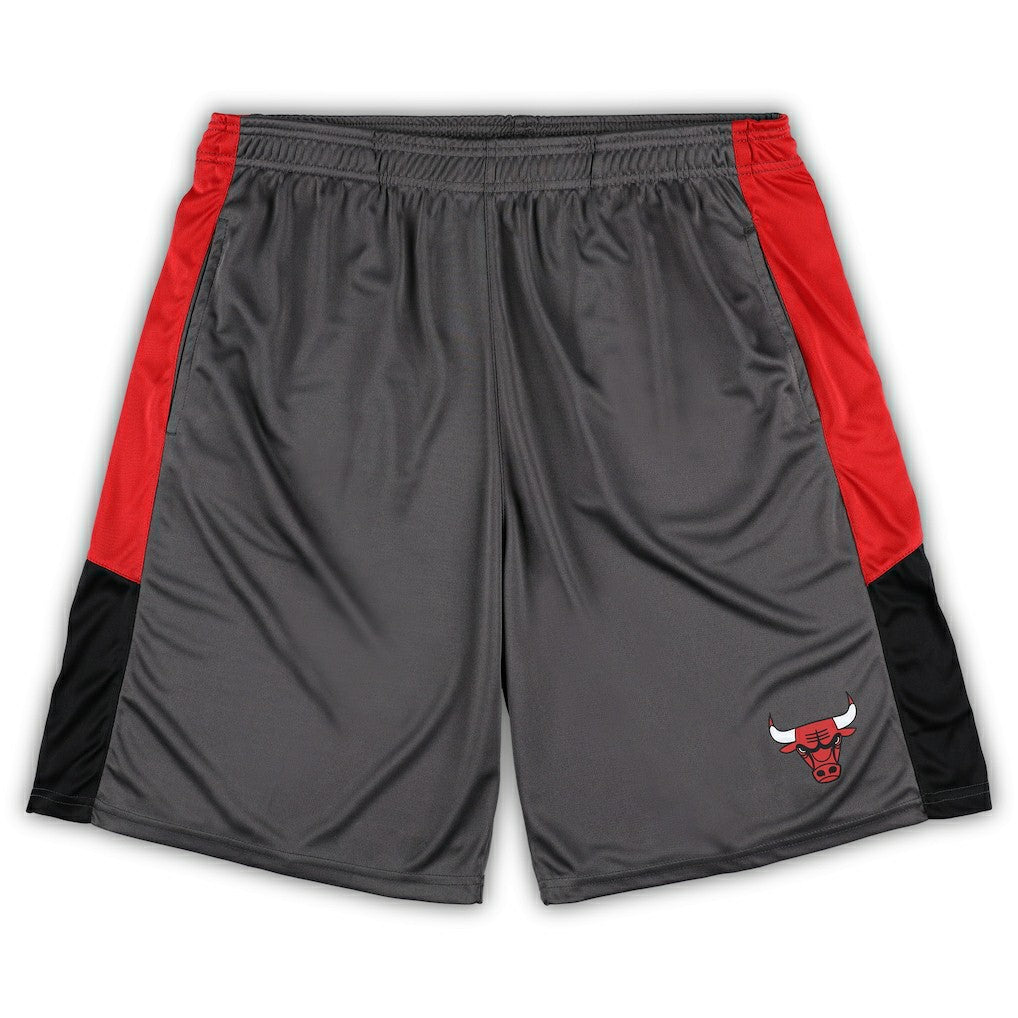 Chicago Bulls Big & Tall Shorts Gray