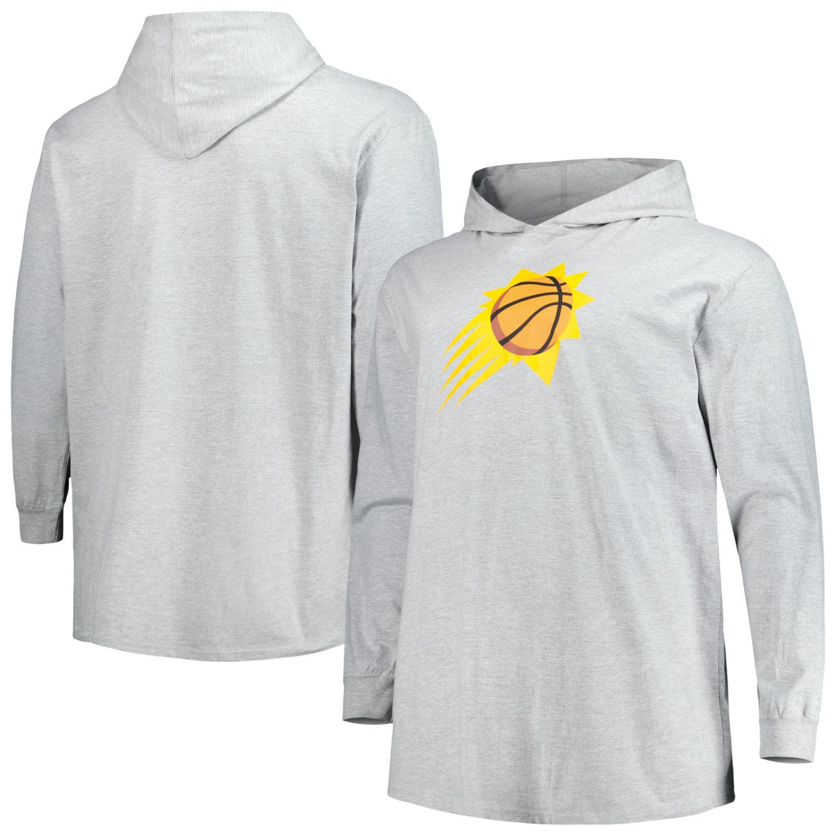 Phoenix Suns Big & Tall Pullover Hoodie Heather Gray