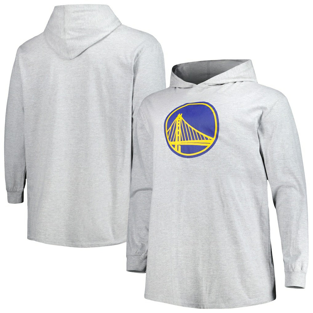 Golden State Warriors Big & Tall Pullover Hoodie Heather Gray
