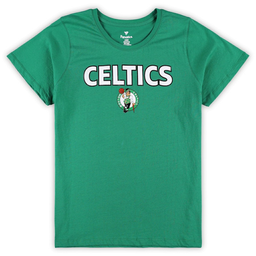 Boston Celtics Women's Plus Size T-Shirt & Shorts Combo Set Kelly Green/Heather Gray