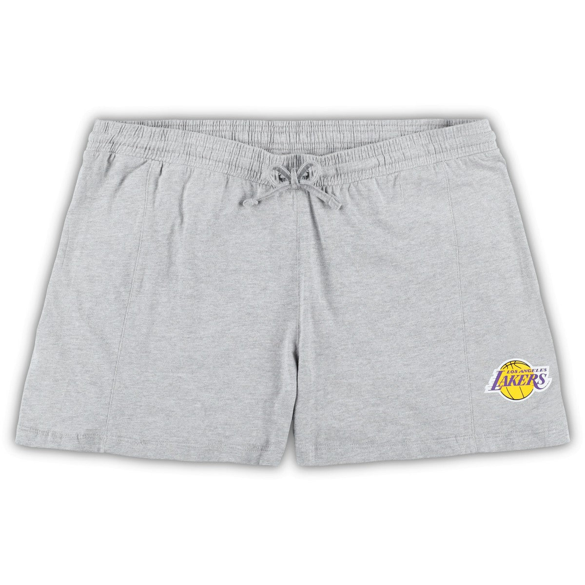 Los Angeles Lakers Women's Plus Size T-Shirt & Shorts Combo Set Purple/Heather Gray