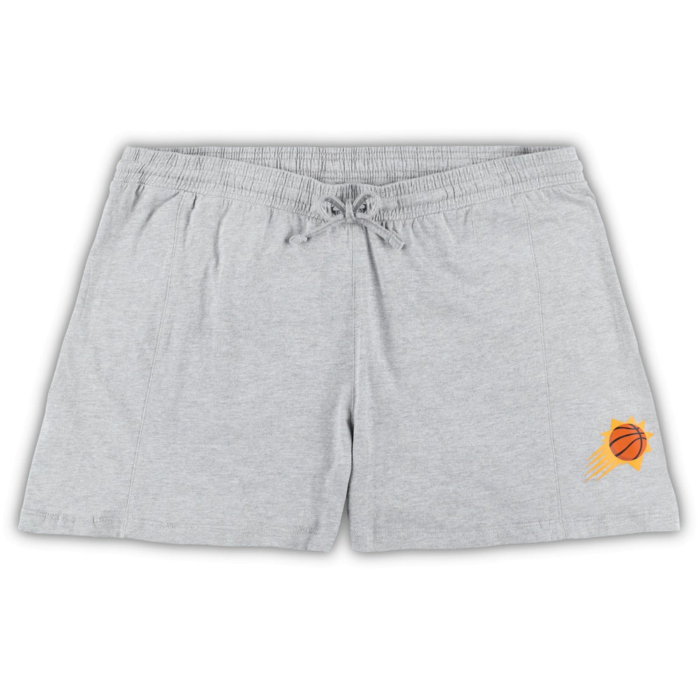 Phoenix Suns Women's Plus Size T-Shirt & Shorts Combo Set Purple/Heather Gray