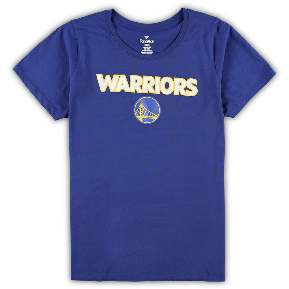 Golden State Warriors Women's Plus Size T-Shirt & Shorts Combo Set Royal/Heather Gray