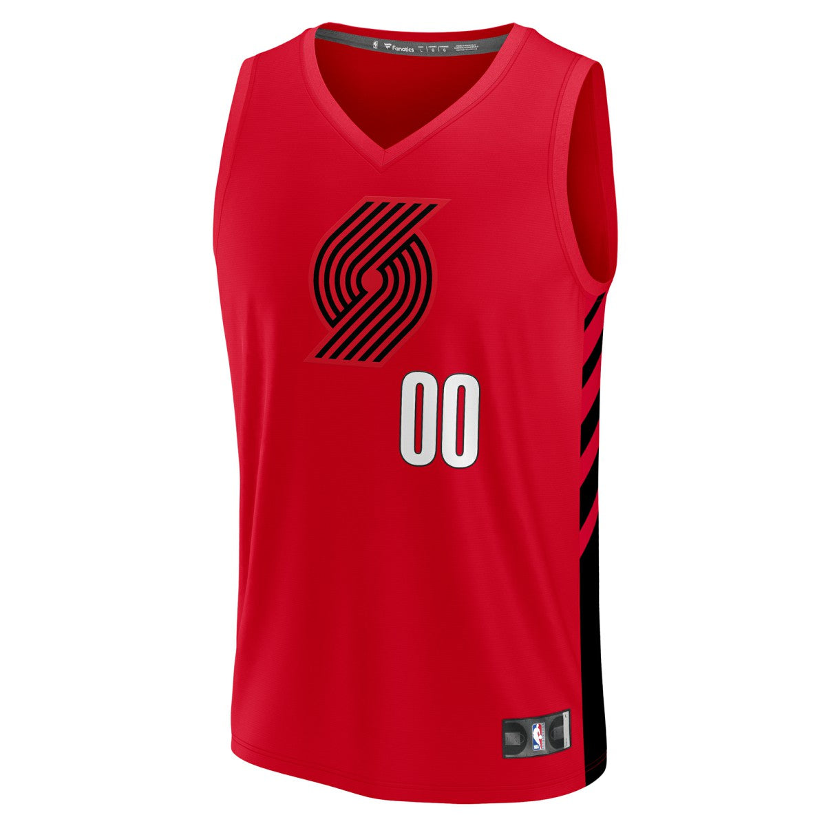 Portland Trail Blazers Fast Break Custom Replica Jersey Red Statement Edition
