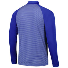 Los Angeles Dodgers Levelwear Charter Striped Raglan Quarter-Zip Top - Royal Tops
