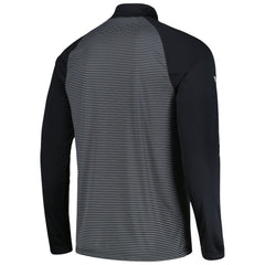 San Francisco Giants Levelwear Charter Striped Raglan Quarter-Zip Top - Black Tops