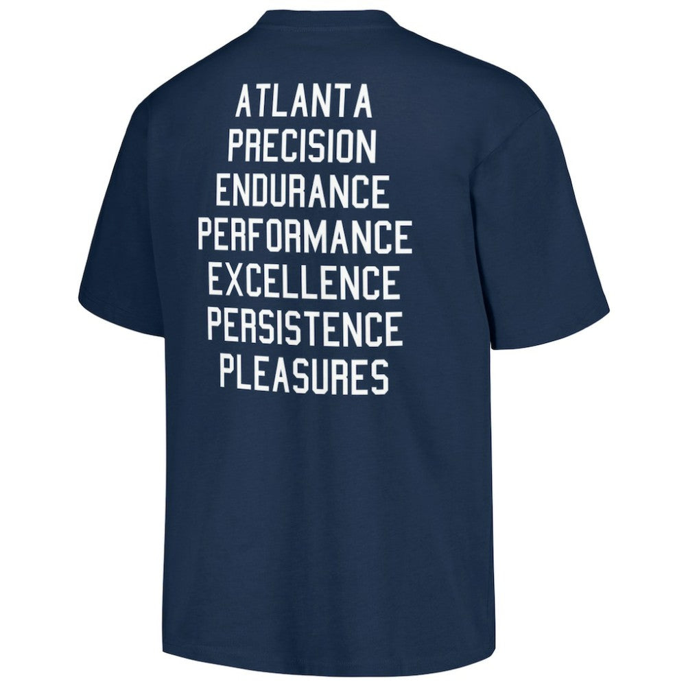 Atlanta Braves PLEASURES Precision T-Shirt - Navy T-shirts