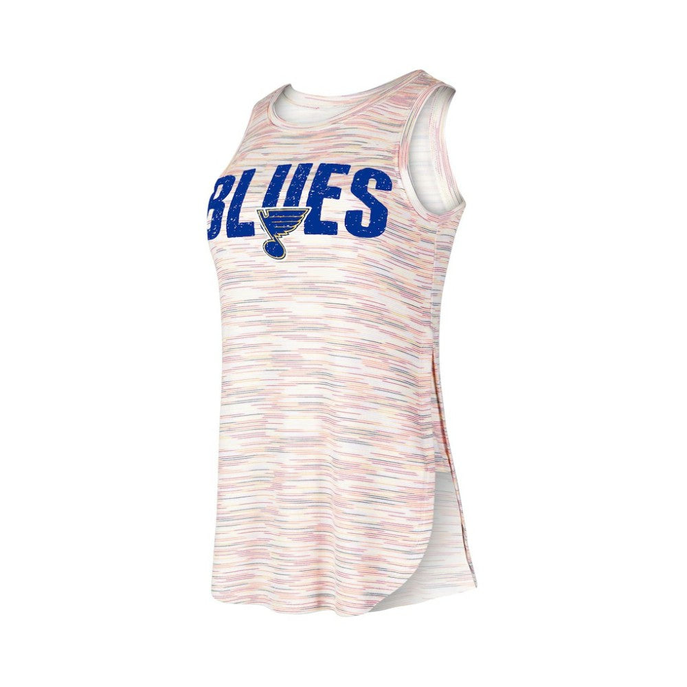 NHL St. Louis Blues Concepts Sport Women's Sunray Multicolor Tri-Blend Tank Top