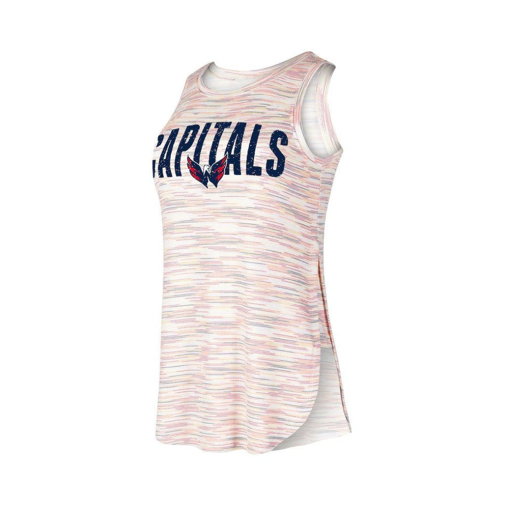 NHL Washington Capitals Concepts Sport Women's Sunray Multicolor Tri-Blend Tank Top