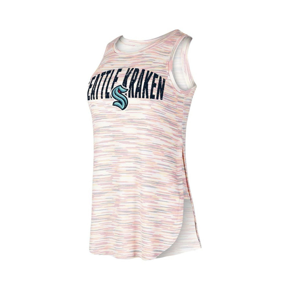 NHL Seattle Kraken Concepts Sport Women's Sunray Multicolor Tri-Blend Tank Top
