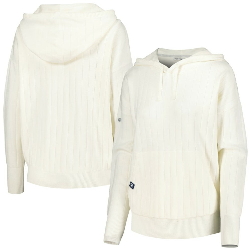 New York Yankees Levelwear Women's Dream Icon Tab Pullover Hoodie - White Hoodies