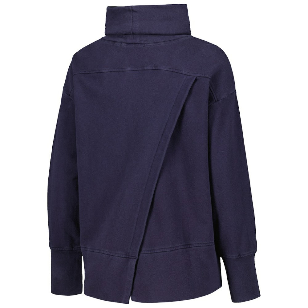 New York Yankees Levelwear Women's Sunset Farm Team Pullover Sweatshirt - Navy Pullover