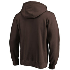 San Diego Padres Team Lock Up Logo Pullover Hoodie - Brown Hoodies