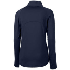 Minnesota Twins Cutter & Buck Women's Adapt Eco Knit Stretch Half-Zip Logo Pullover Top - Navy Pullover