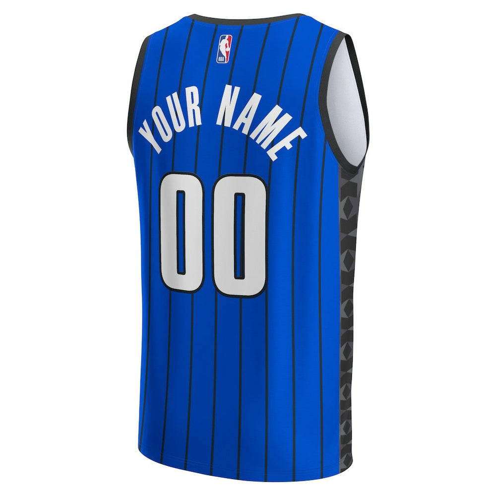Orlando Magic Youth Fast Break Replica Custom Jersey Statement Edition Blue