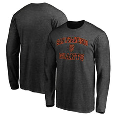 San Francisco Giants Heart & Soul Team Long Sleeve T-Shirt - Charcoal T-shirts