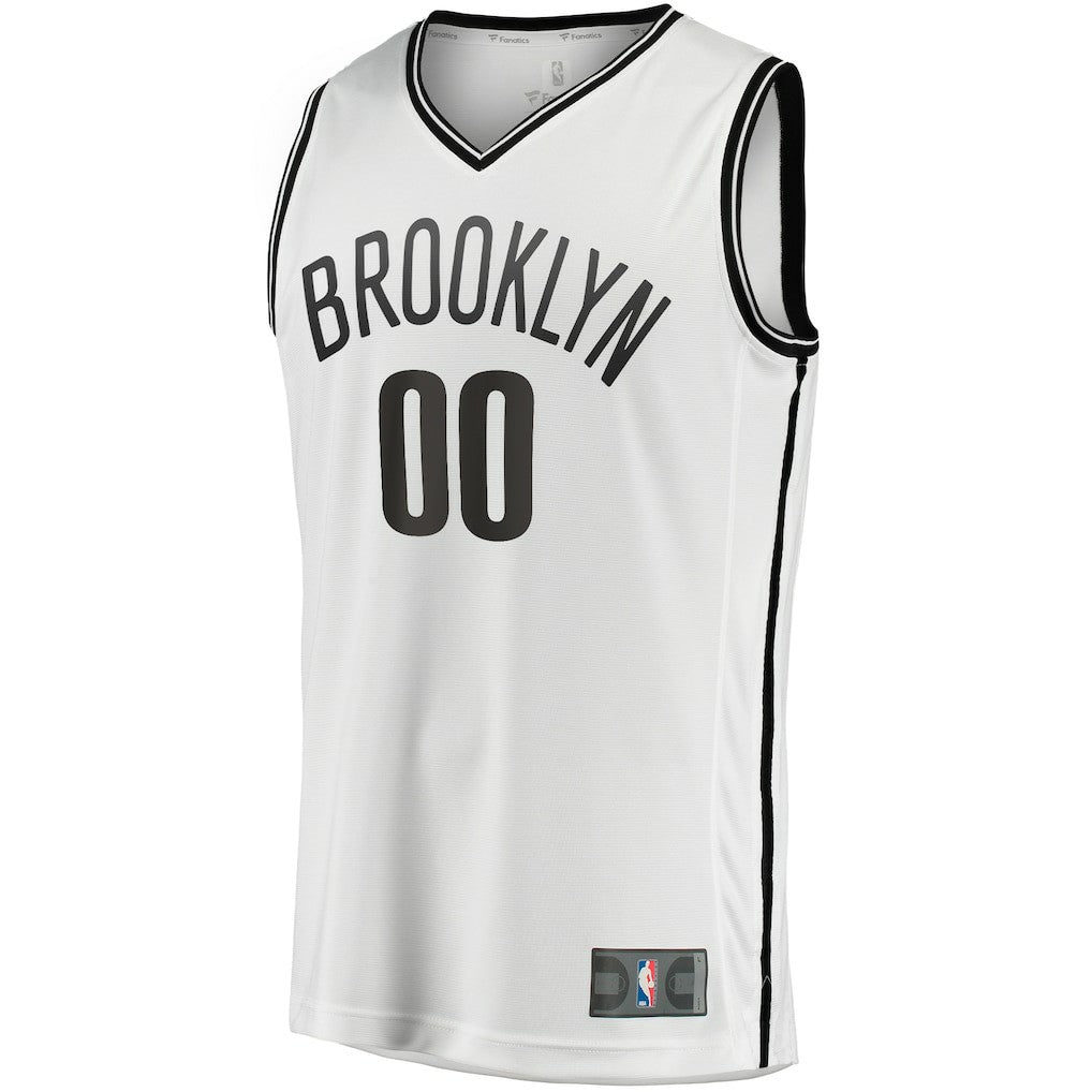 Brooklyn Nets Fast Break Custom Replica Jersey Association Edition White