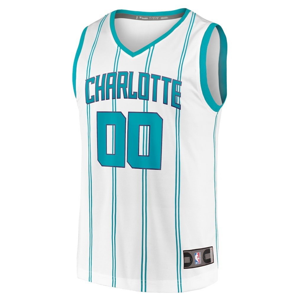 Charlotte Hornets Fast Break Custom Replica Jersey Association Edition White