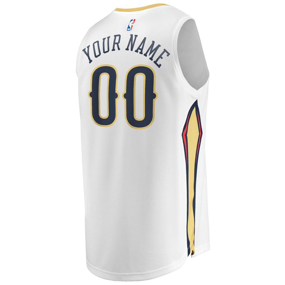 New Orleans Pelicans Unisex Custom Fast Break Jersey Association Edition White