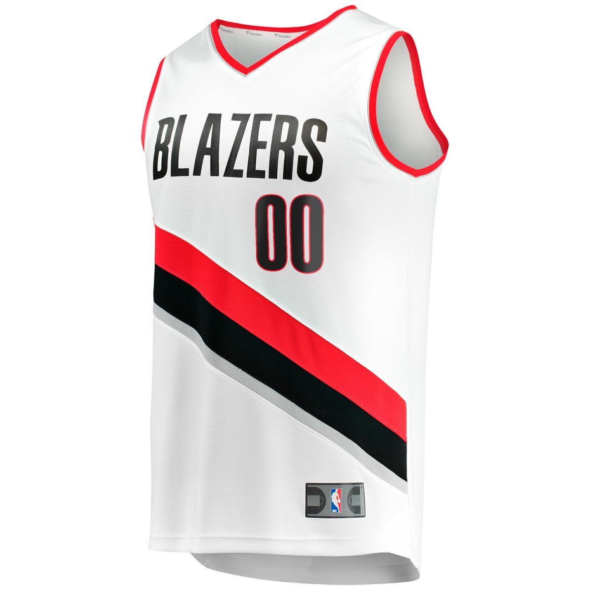 Portland Trail Blazers Fast Break Custom Replica Jersey Association Edition White