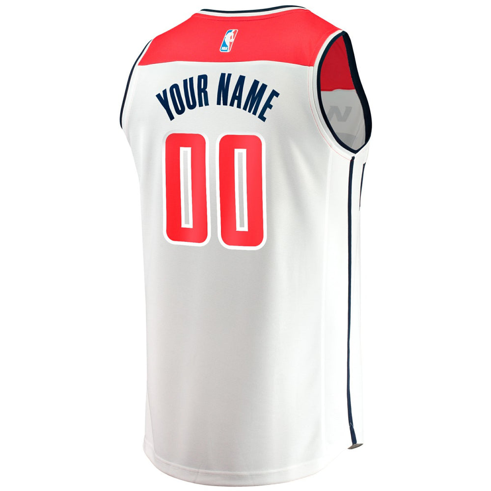 Washington Wizards Fast Break Custom Replica Jersey Association Edition White