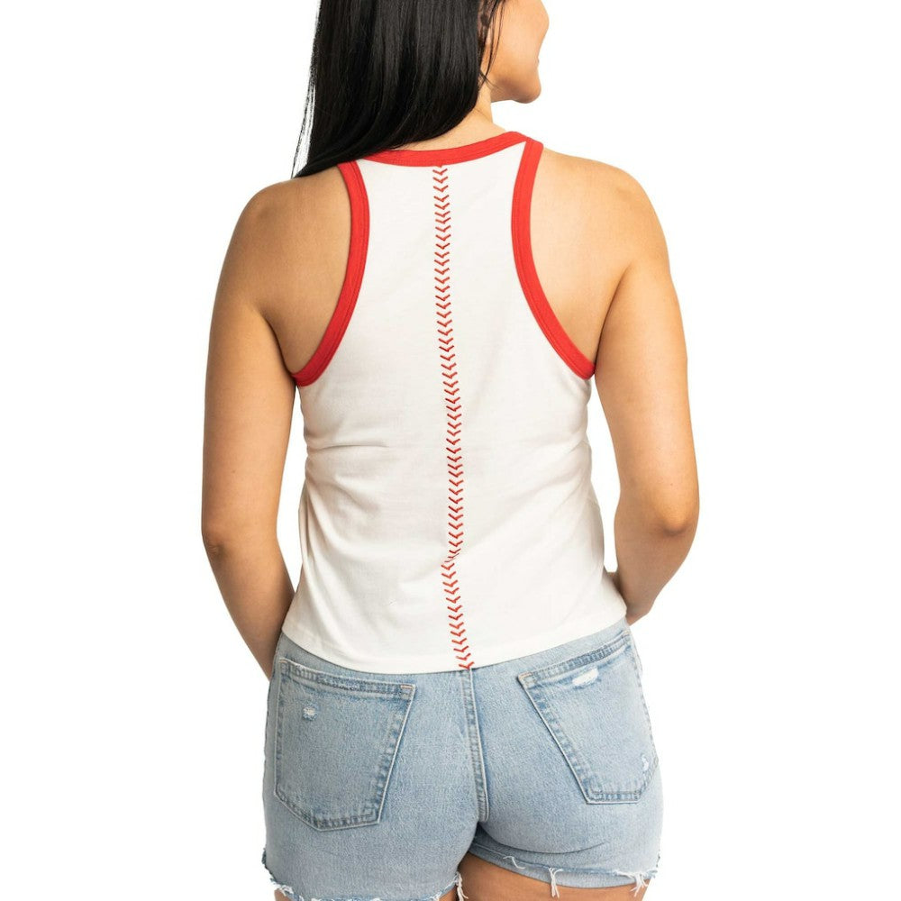 St. Louis Cardinals Lusso Women's Jane Tank Top - White Tanks